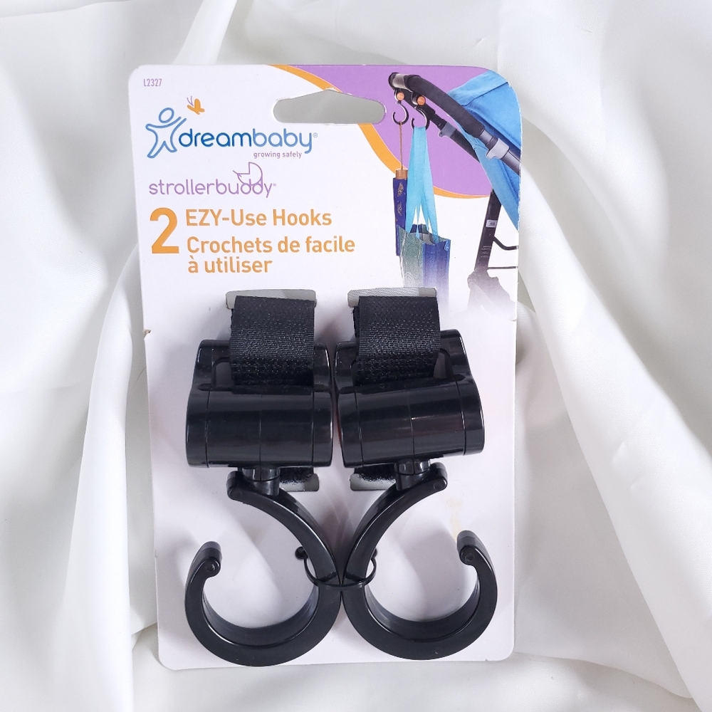 Dreambaby Black Strollerbuddy Hooks
